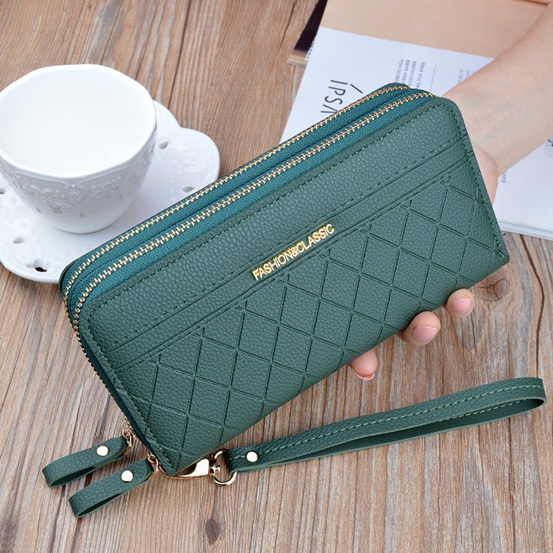 Double zipper hand purse ladies wallet - Krosscanada