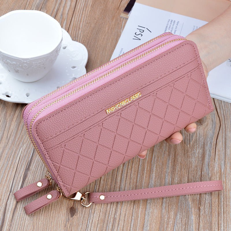 Double zipper hand purse ladies wallet - Krosscanada