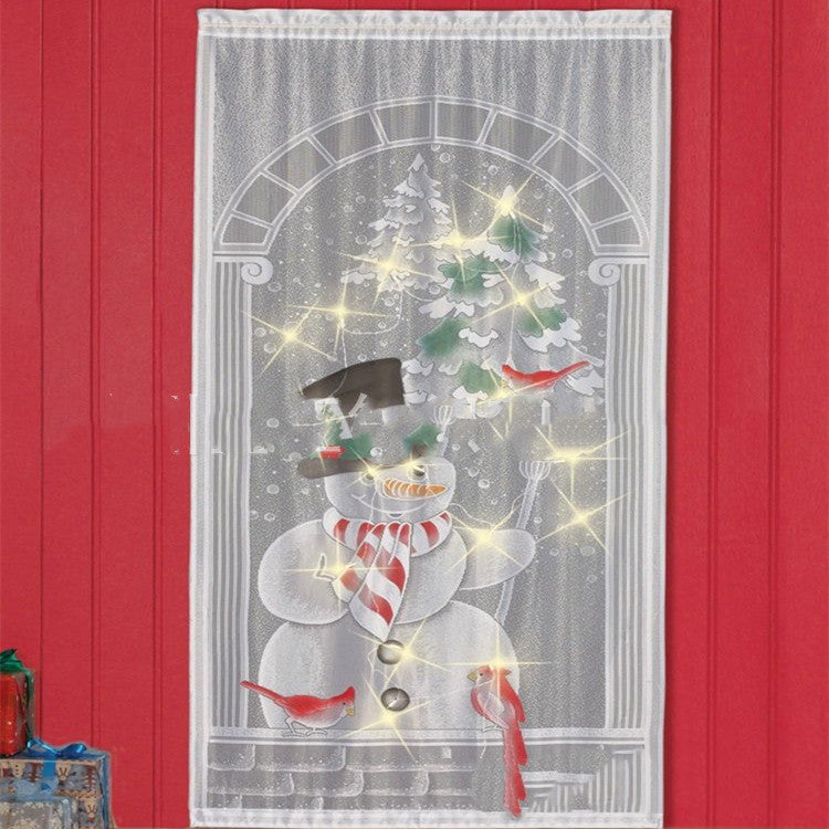 Merry Christmas Santa Claus Snowman Deer Christmas Present Christmas Curtains Vertical Blackout Curtains Living Room Bedroom - KKscollecation