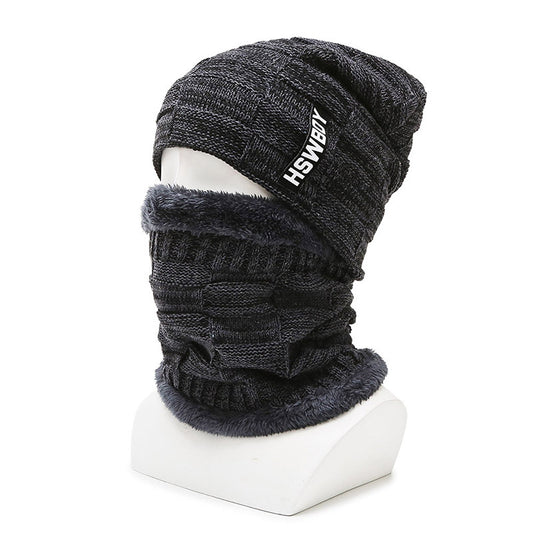 Hat Men's Winter Fleece Lined Padded Warm Keeping Woolen Knitted Hat - KKscollecation
