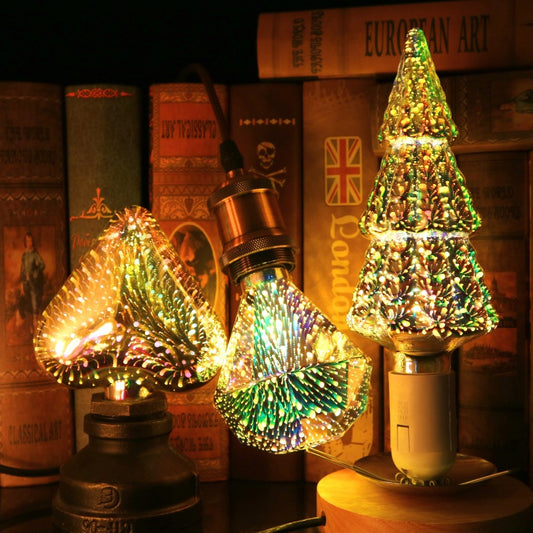 3D Fireworks Decorative Light Bulb Christmas Lights Christmas Home Decorations - KKscollecation