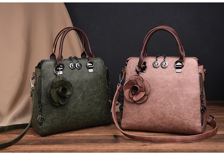 Elegant Real Leather Handbag - Krosscanada