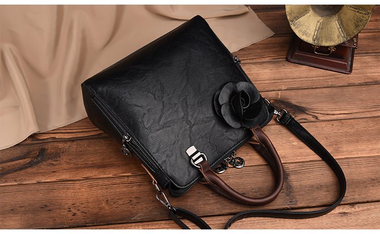 Elegant Real Leather Handbag - Krosscanada