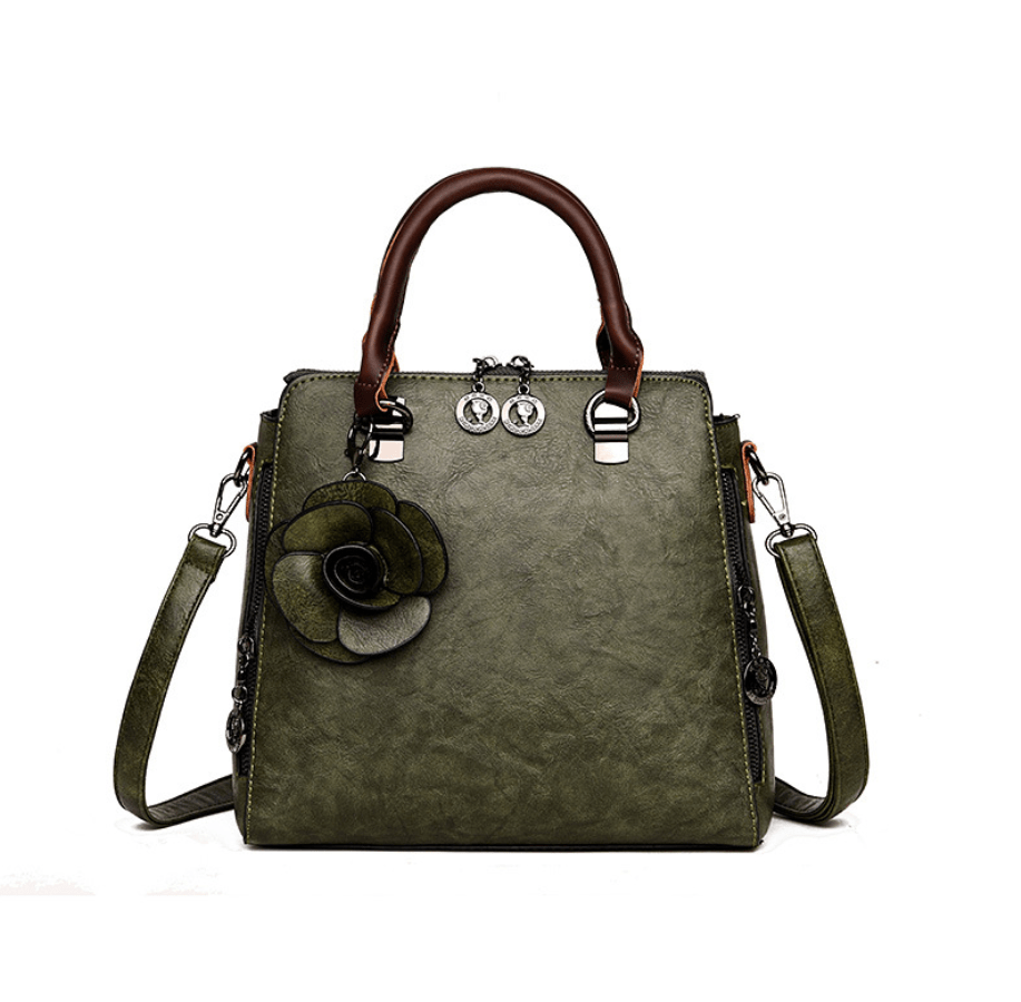 Elegant Real Leather Handbag - Krosscanada