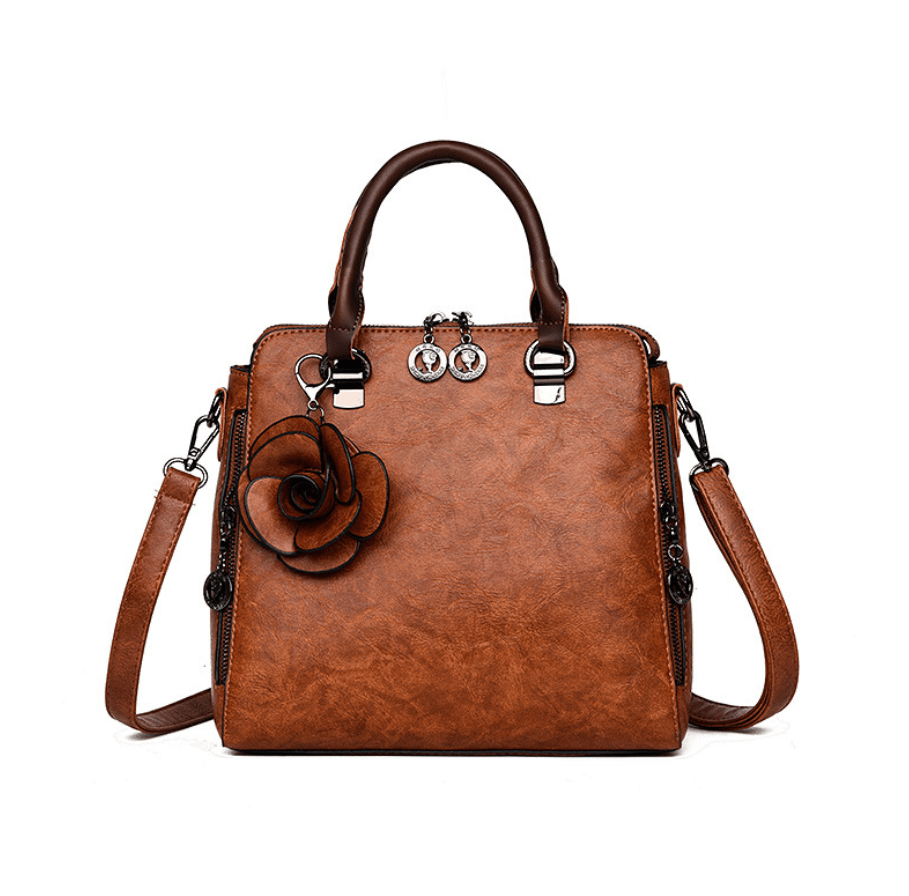 Elegant Real Leather Handbag - Krosscanada