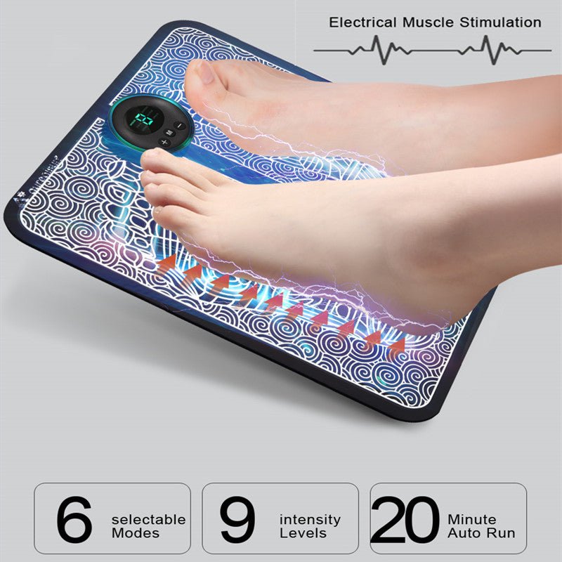 Ems Foot Massager Mat Tens Fisioterapia Electric Foot Cushion Blood Circulation Acupunctur Pad Foot Health Care Relaxation Pain - Krosscanada