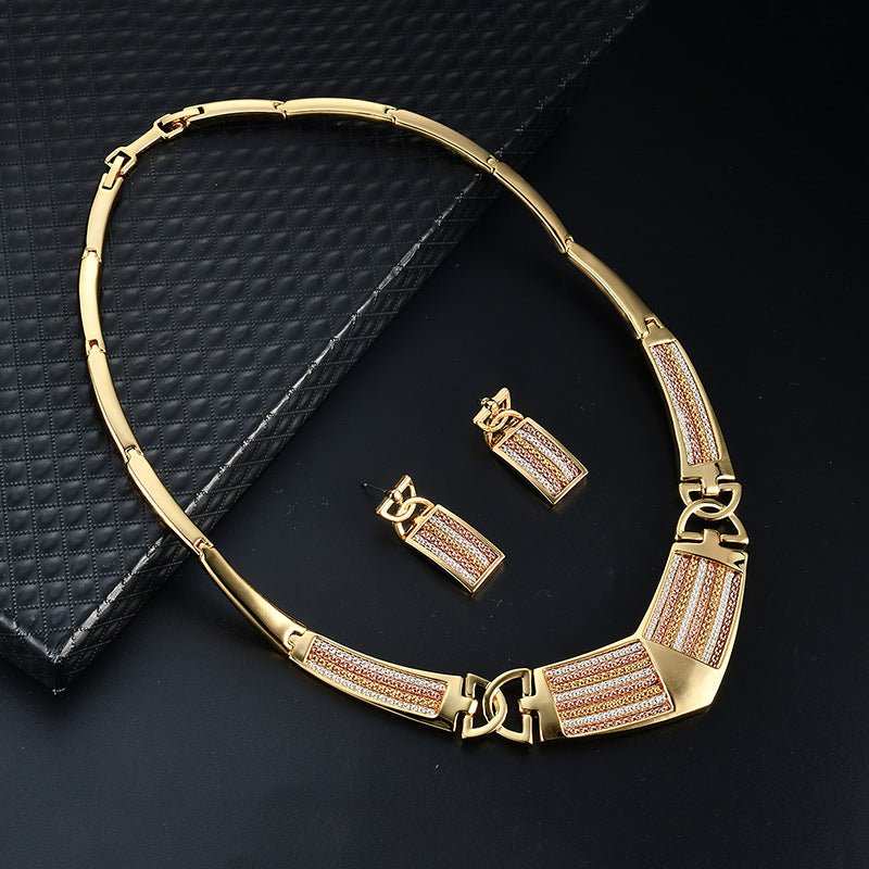 Exaggerated Jewelry Set Alloy Chain Two - piece Set - Krosscanada
