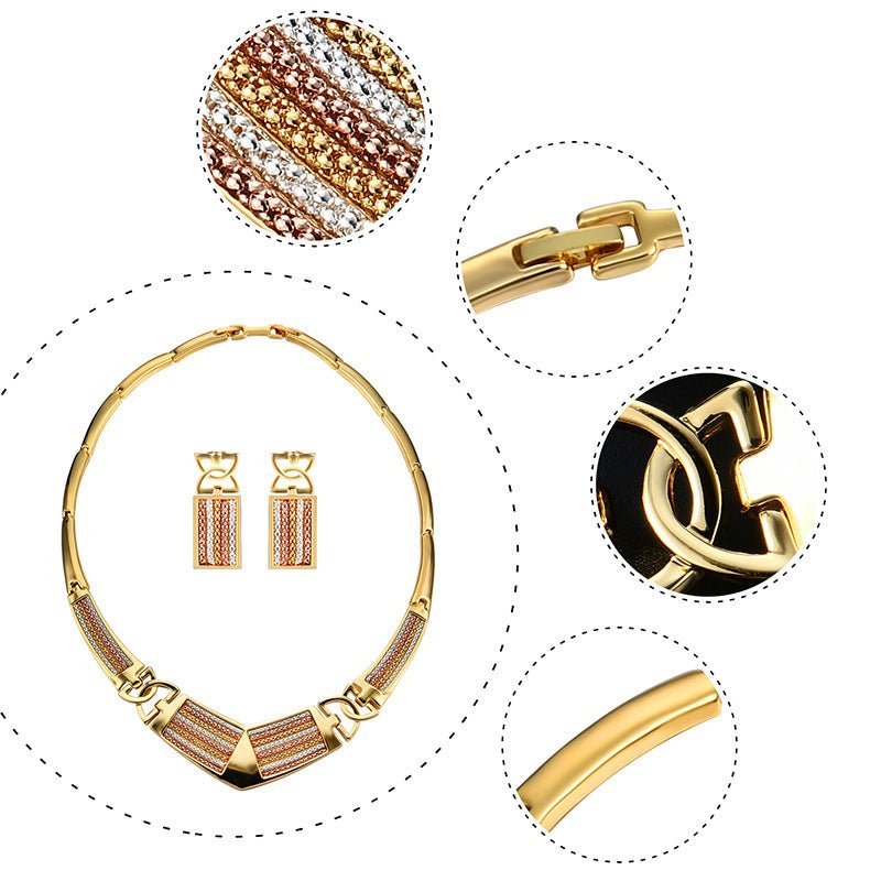 Exaggerated Jewelry Set Alloy Chain Two - piece Set - Krosscanada