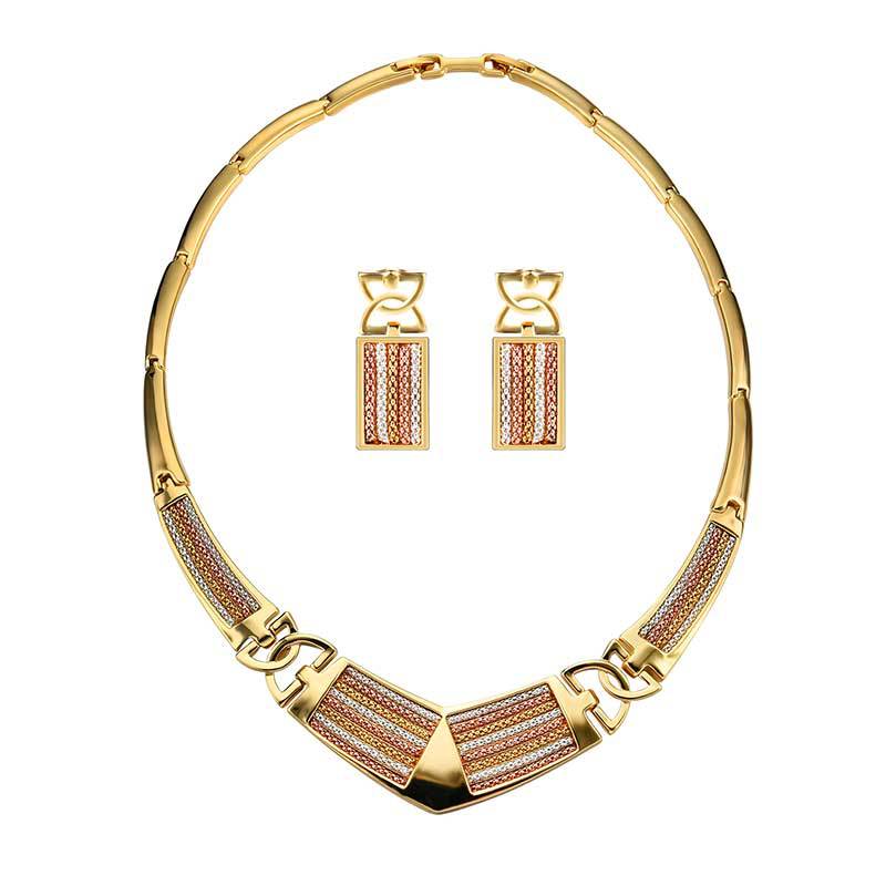 Exaggerated Jewelry Set Alloy Chain Two - piece Set - Krosscanada
