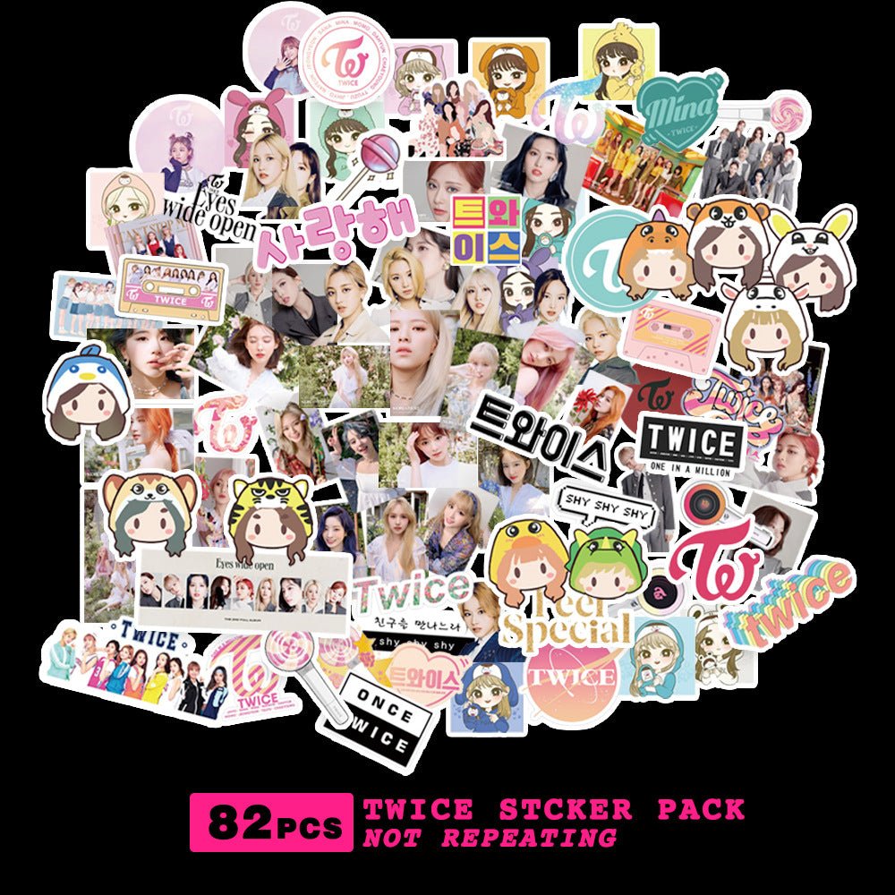 Exo Nct127 Stray Kids Twice Got7 Seventeen Txt Stickers Star Stickers - Krosscanada