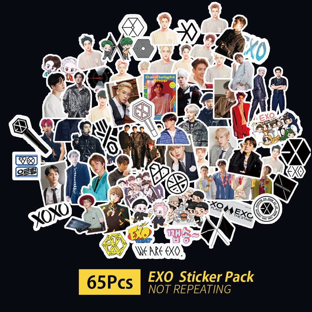 Exo Nct127 Stray Kids Twice Got7 Seventeen Txt Stickers Star Stickers - Krosscanada
