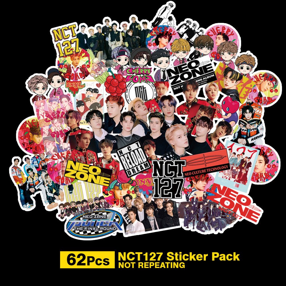 Exo Nct127 Stray Kids Twice Got7 Seventeen Txt Stickers Star Stickers - Krosscanada