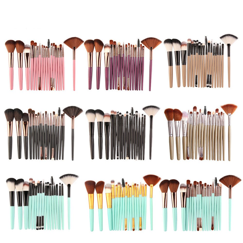 Eye Brushes, Blush Brush, Iip Brush And Fan - Shaped Makeup Brush Set - Krosscanada