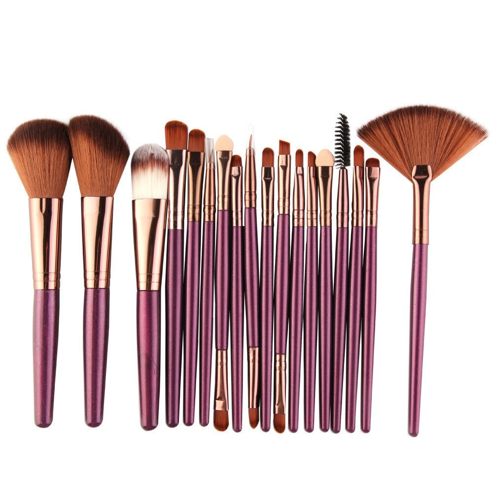Eye Brushes, Blush Brush, Iip Brush And Fan - Shaped Makeup Brush Set - Krosscanada