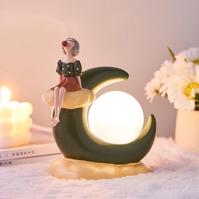 Christmas Nordic Creative Bubble Girl Moon Light - KKscollecation