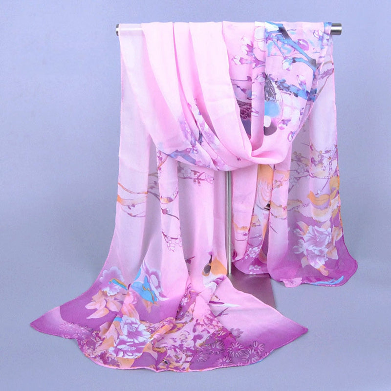 Chiffon Printed Chiffon Scarf For Women - KKscollecation