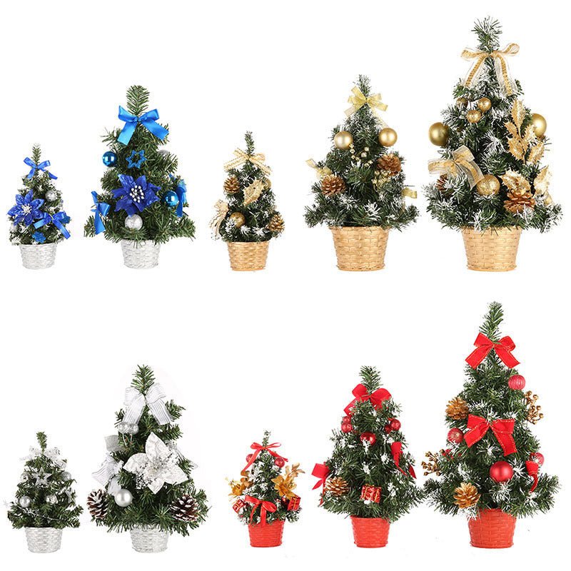 Family Christmas Gift Mini Artificial Christmas Tree Decorations - Krosscanada