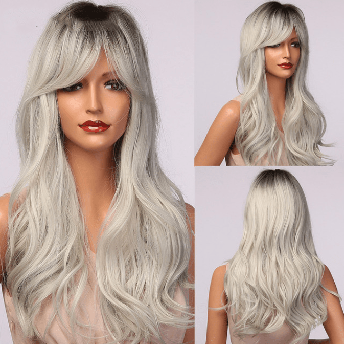 Fashion Gold Brown Black Wig - Krosscanada