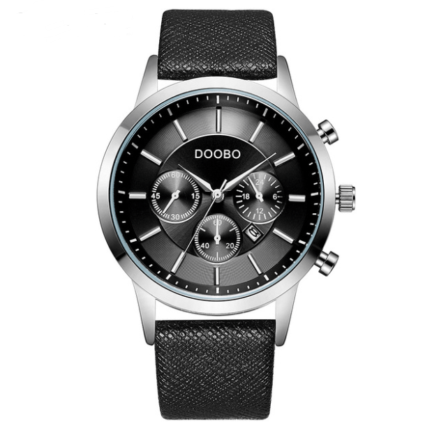 Fashion trend men's calendar waterproof belt watch - Krosscanada