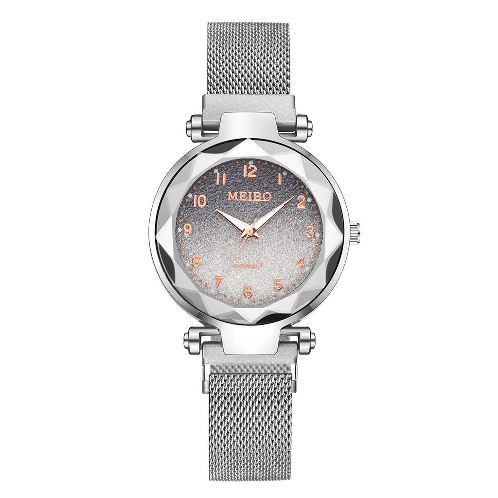 Fashion Watch Starry Sky Dial Watch Classic Ladies Magnet Buckle Quartz Watch Drop Shipping - Krosscanada