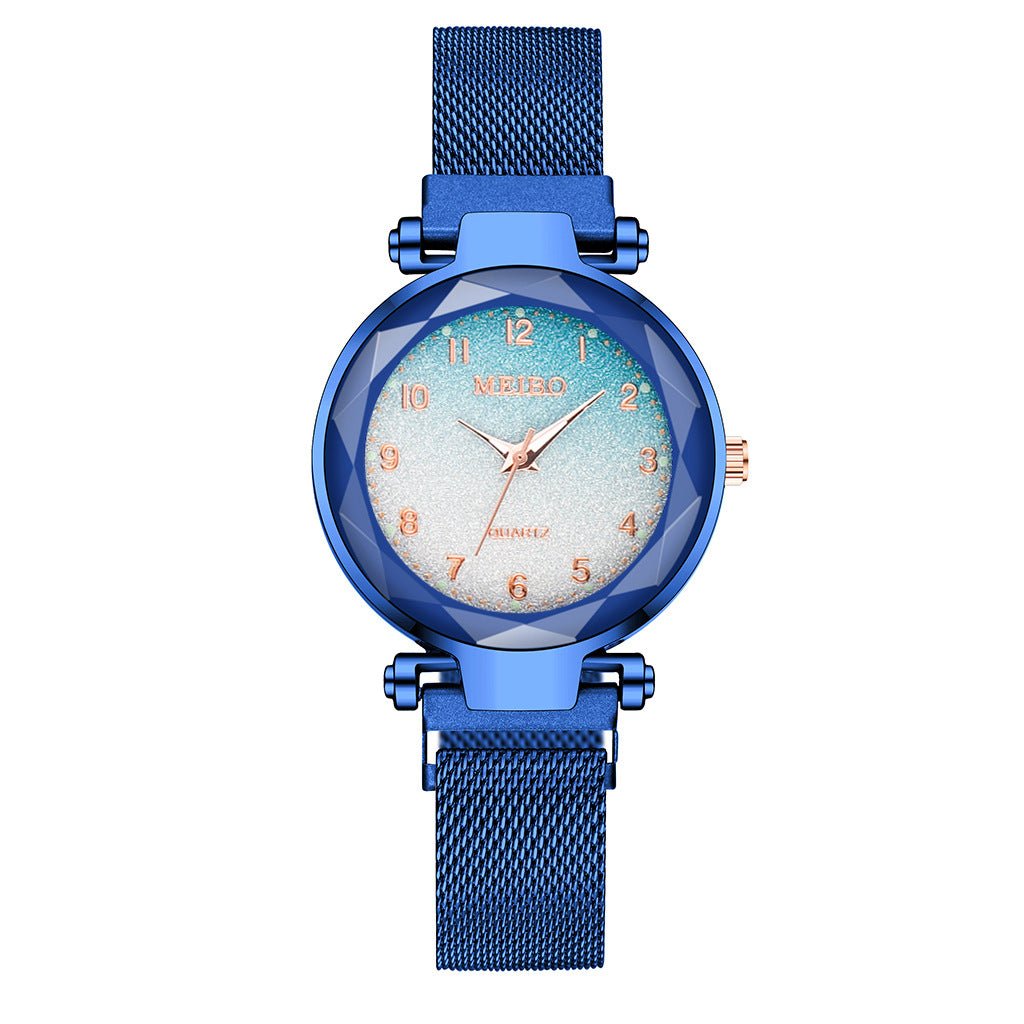 Fashion Watch Starry Sky Dial Watch Classic Ladies Magnet Buckle Quartz Watch Drop Shipping - Krosscanada