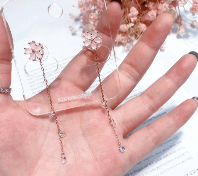 Flower Tassel Earrings - Krosscanada
