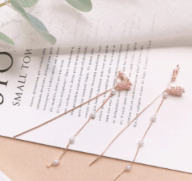 Flower Tassel Earrings - Krosscanada