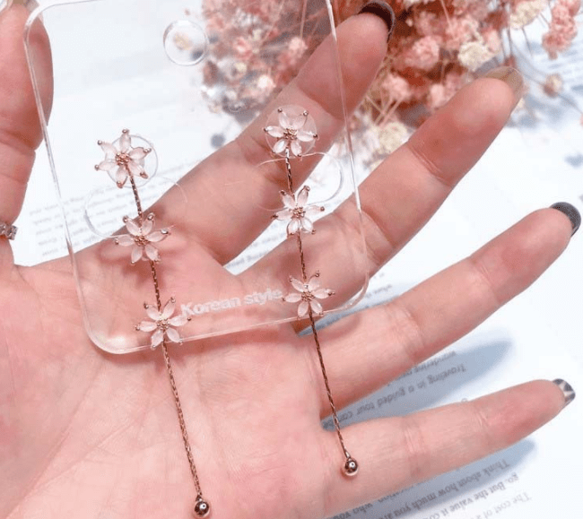 Flower Tassel Earrings - Krosscanada
