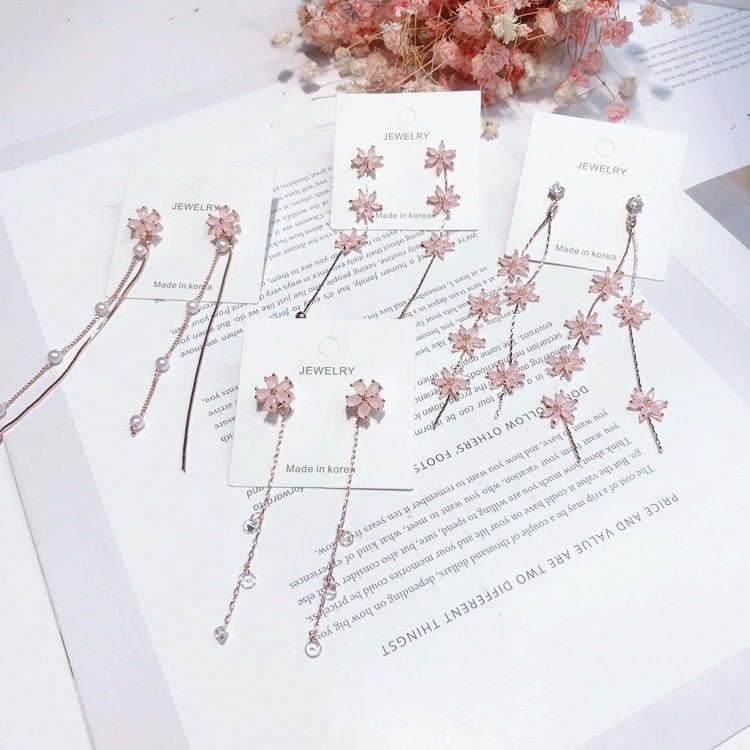 Flower Tassel Earrings - Krosscanada