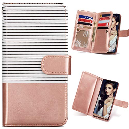 FLYEE Case Compatible with iPhone 12 Pro Max(6.7 inch,2020 Release),Wallet Case for Women and Girls with Card Holder,Detachable 2in1 Case Premium Leather Zipper Flip Case with Wrist Strap - Black - Krosscanada