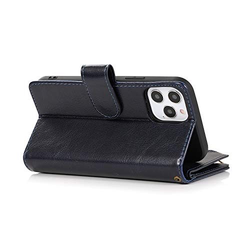 FLYEE Case Compatible with iPhone 12 Pro Max(6.7 inch,2020 Release),Wallet Case for Women and Girls with Card Holder,Detachable 2in1 Case Premium Leather Zipper Flip Case with Wrist Strap - Black - Krosscanada