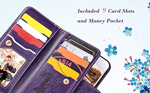 FLYEE Case Compatible with iPhone 12 Pro Max(6.7 inch,2020 Release),Wallet Case for Women and Girls with Card Holder,Detachable 2in1 Case Premium Leather Zipper Flip Case with Wrist Strap - Black - Krosscanada