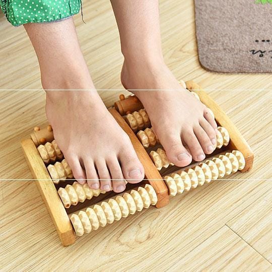 Foot Sole Foot Massager Wooden Roller Type Solid Wood - Krosscanada