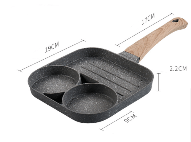 Four Hole Omelette Pan, Non - stick Pan - Krosscanada