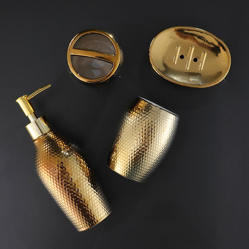 Four - piece ceramic wash bathroom bathroom set - Krosscanada