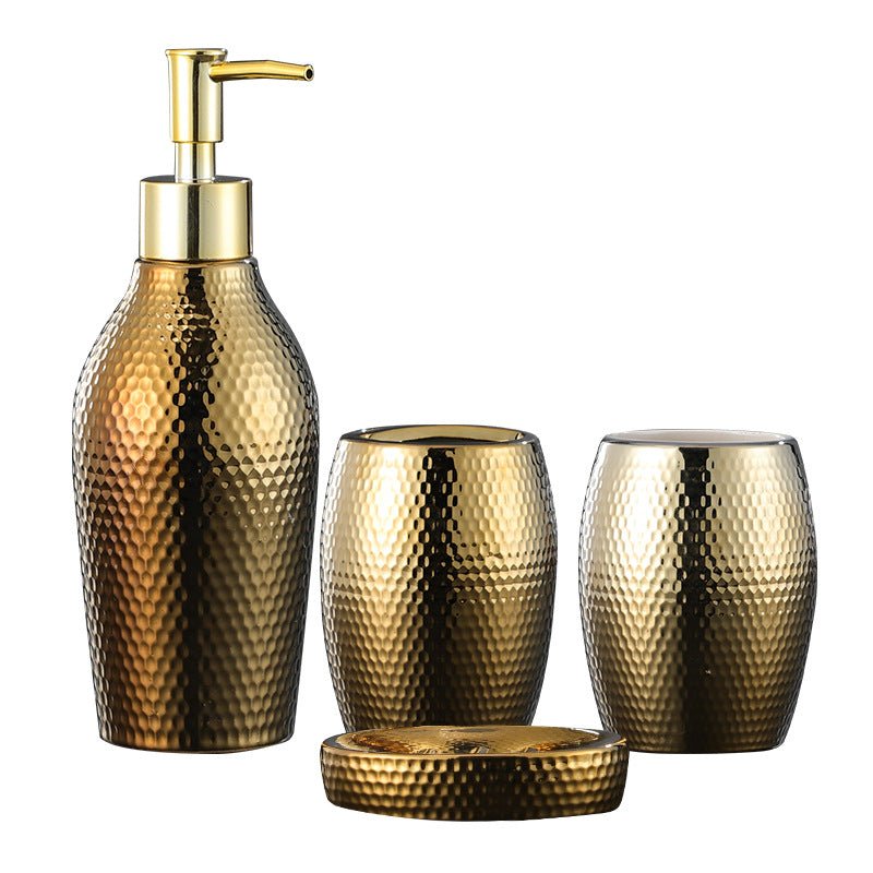 Four - piece ceramic wash bathroom bathroom set - Krosscanada
