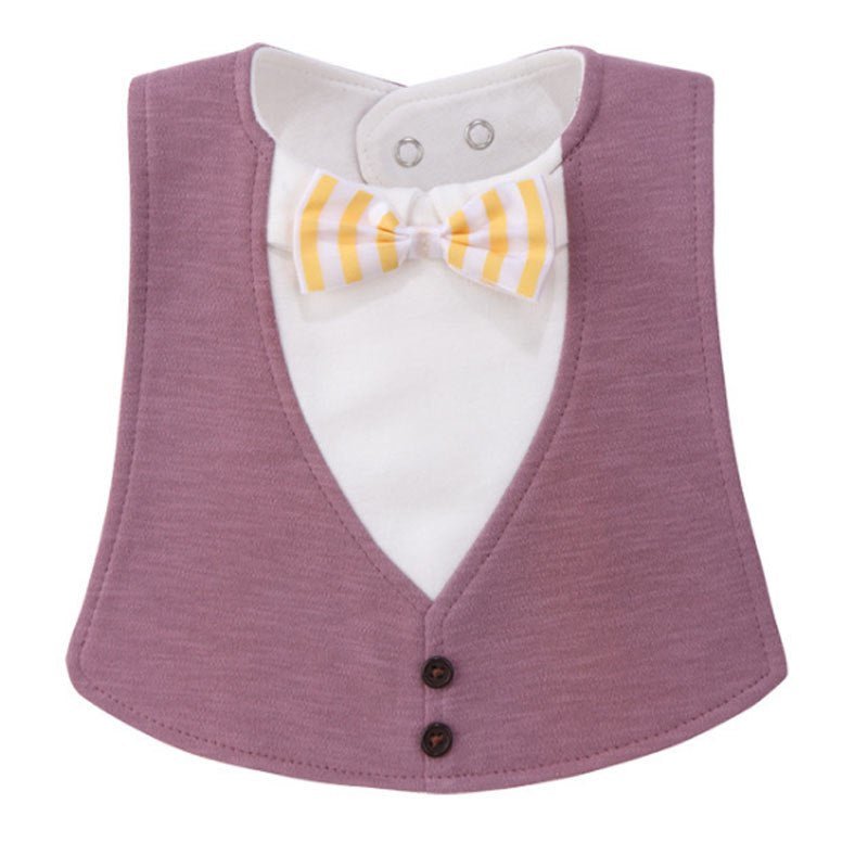 Gentleman Style Bibs Waterproof Baby Bib Novelty Burp Cloths Adjustable Newborn Toddler Infant Accessories - Krosscanada