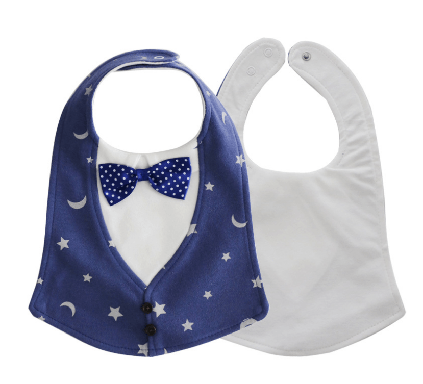 Gentleman Style Bibs Waterproof Baby Bib Novelty Burp Cloths Adjustable Newborn Toddler Infant Accessories - Krosscanada