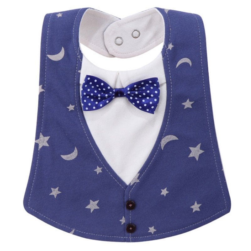 Gentleman Style Bibs Waterproof Baby Bib Novelty Burp Cloths Adjustable Newborn Toddler Infant Accessories - Krosscanada