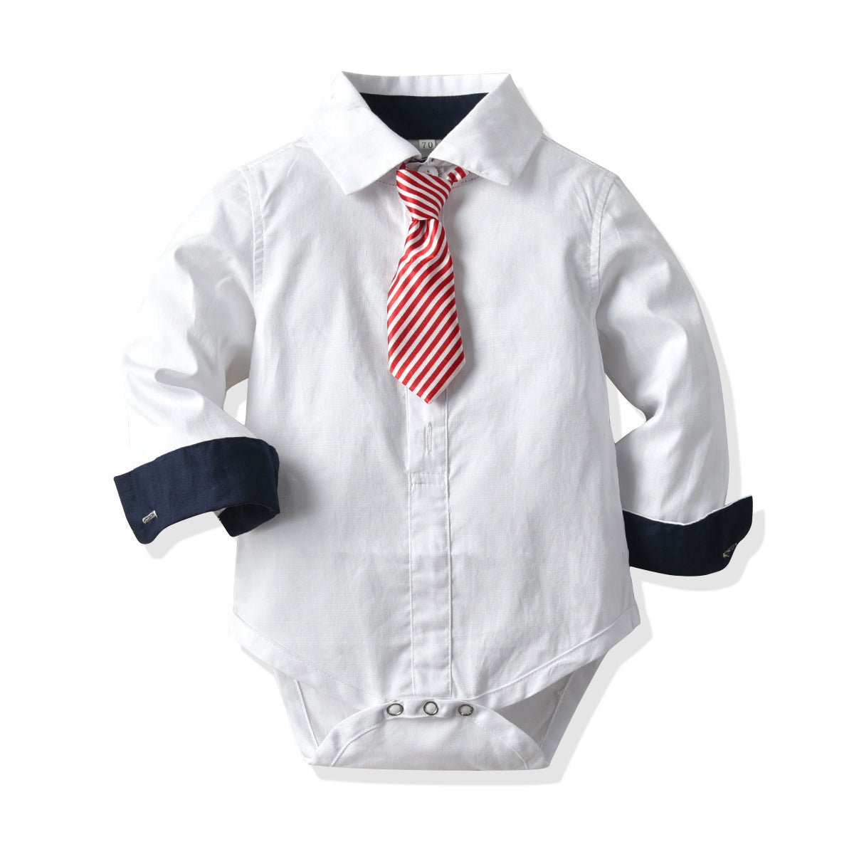 Gentleman's Suit Baby One - piece Romper Long - sleeved Romper - Krosscanada