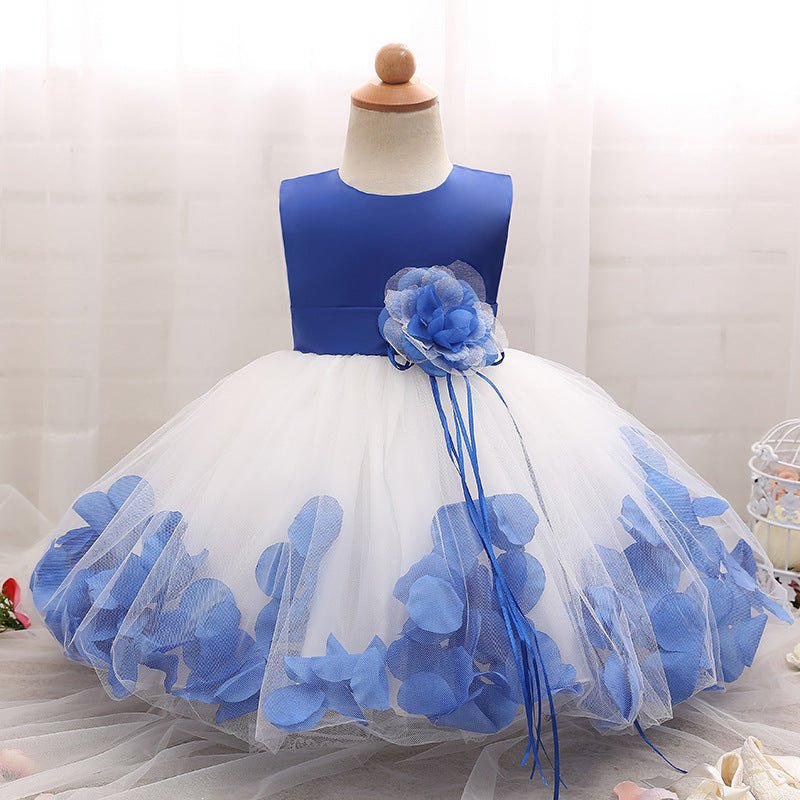 Girl dress, baby princess dress dress, petal full moon baby skirt - Krosscanada