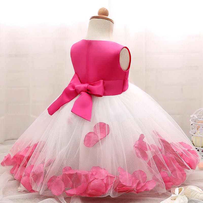 Girl dress, baby princess dress dress, petal full moon baby skirt - Krosscanada
