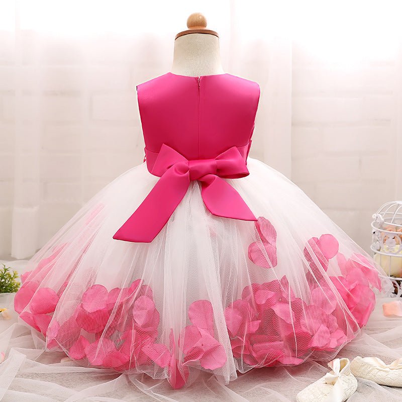 Girl dress, baby princess dress dress, petal full moon baby skirt - Krosscanada