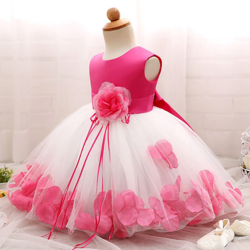 Girl dress, baby princess dress dress, petal full moon baby skirt - Krosscanada