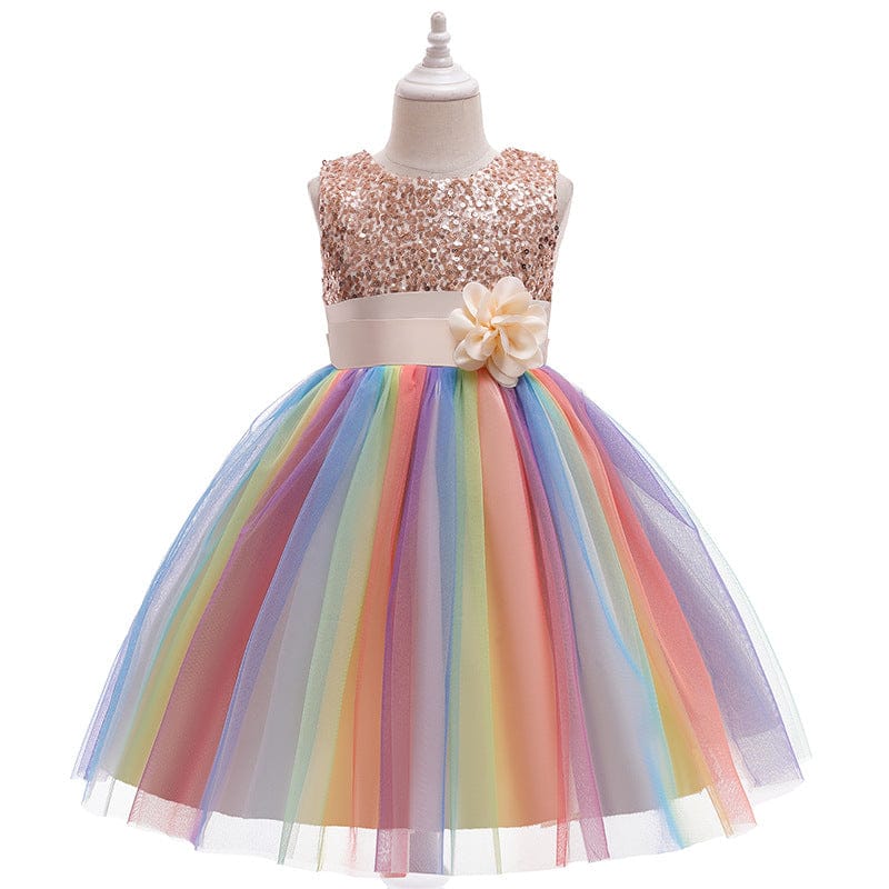 Girls Puffy Dress Ins Christmas Mesh Princess Skirt - Krosscanada