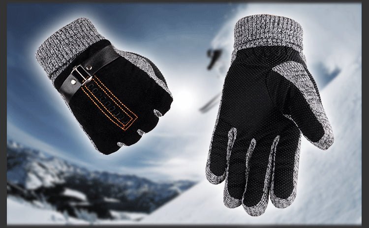 Gloves Men Winter Cycling Leisure Pigskin - Krosscanada