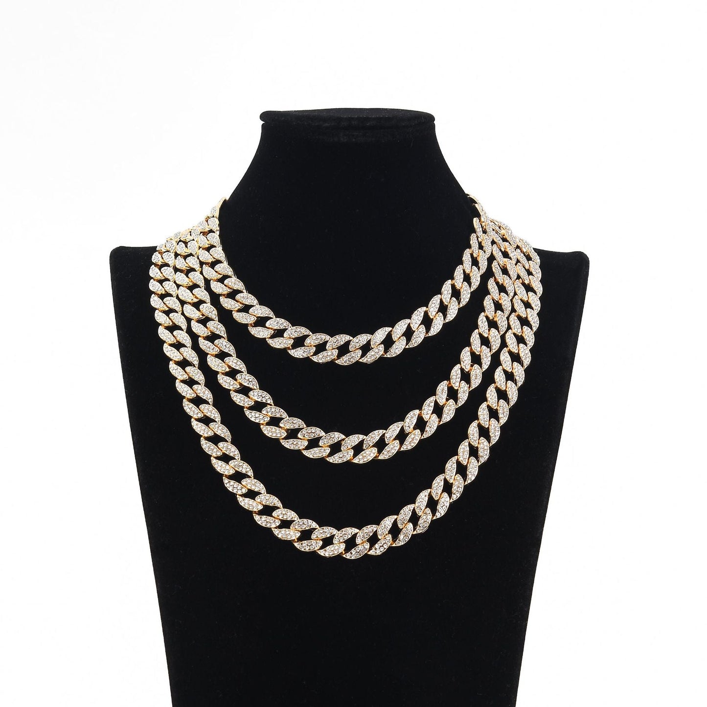 Gold Necklace Jewelry European And American Hip Hop Necklace Cuba - Krosscanada
