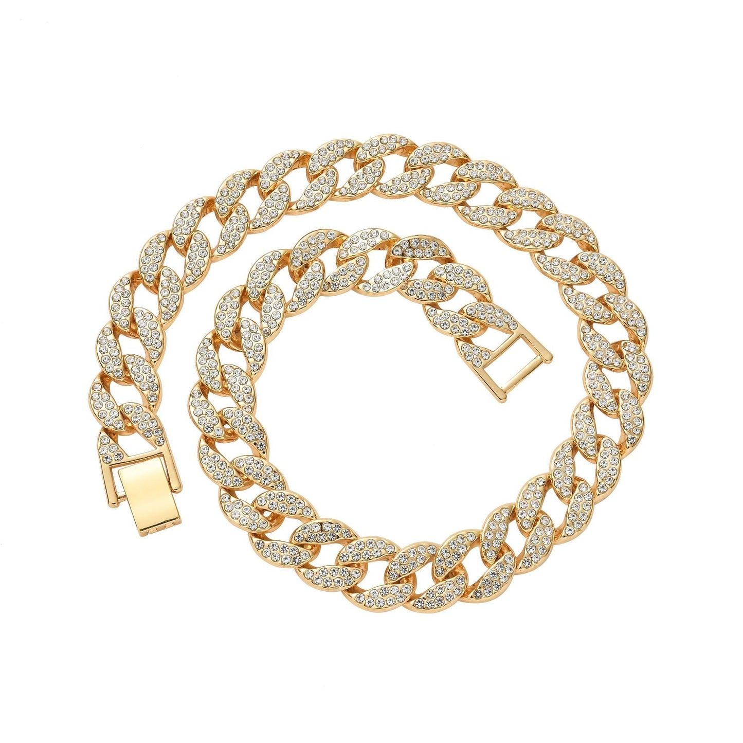 Gold Necklace Jewelry European And American Hip Hop Necklace Cuba - Krosscanada