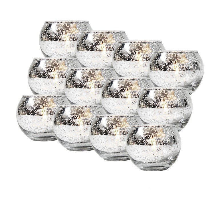 Gold Plating Christmas Candle Cup - Krosscanada