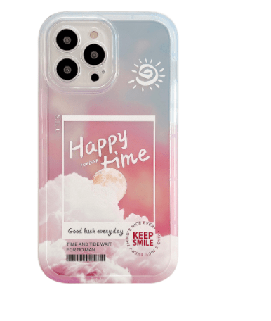 Gradient Transparent Color Cloud Letter 13 12 11 Pro Pro Max Mobile Phone Case - Krosscanada